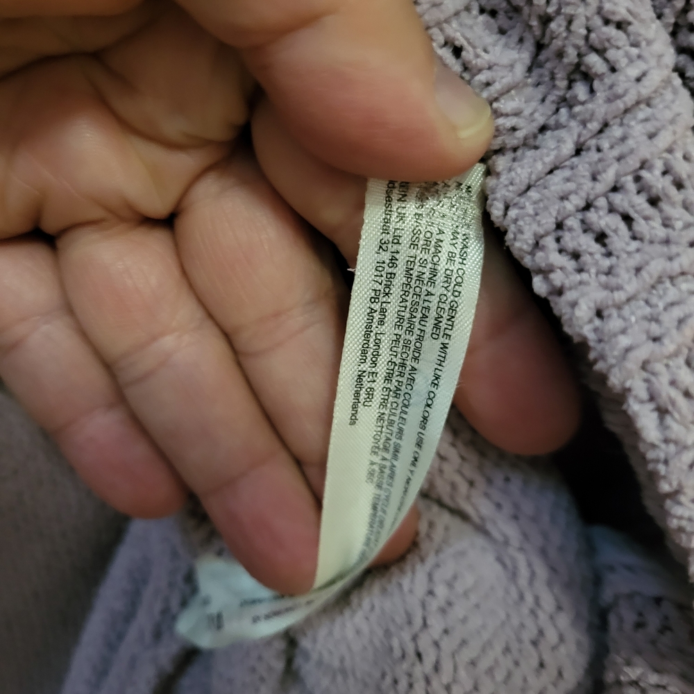 Free People Lavender V-Neck Sweater - Picture 3 of 4